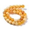 Natural Yellow Jade Beads Strands G-F591-17-10MM-4