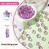 100Pcs Gradient Color Handmade Lampwork Beads DIY-SZ0010-51F-2