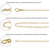 Brass Cable Chains Necklace Making MAK-PH0004-15-5