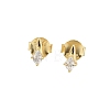 925 Sterling Silver Clear Cubic Zirconia Stud Earrings EJEW-Q032-01F-G-4