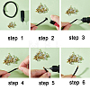 60Pcs 3 Styles Brass Cord Ends KK-CN0003-44S-7