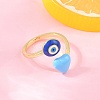 Brass Cuff Open Rings for Women KK-CBA17E5-01G-2
