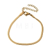 304 Stainless Steel Snake Chain Bracelets for Women BJEW-P389-01G-4