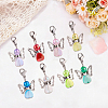 1 Bag Acrylic & Alloy Pendant Decorations HJEW-BM0001-84-7