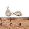 Brass Glass Pendants KK-C253-05G-3