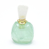 Natural Chrysoprase Openable Perfume Bottle Pendants G-E556-01E-2