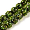 Handmade Dichroic Foil Glass Beads Strands DICH-U001-06J-1