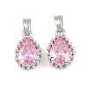 Brass Pave Cubic Zirconia Charms CU-CBA9AB3-01P-01-1
