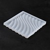 DIY Flat Round/Square Corrugated Cup Mat Silicone Molds SIMO-H009-02B-01-5