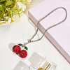 1Pc Alloy Rhinestone Car Pendant Decorations AJEW-CN0007-26-4