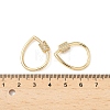 Brass Micro Pave Clear Cubic Zirconia Screw Carabiner Lock Charms KK-Z118-06G-04-3