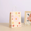 Rectangle with Sunflower Pattern Paper Gift Bags CARB-L012-01D-1