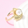 Brass Cuff Open Rings RJEW-C164-03B-G-2