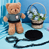Polyester Elastic Pleated Lace Ribbon OCOR-WH0036-70A-4
