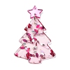 Christmas Tree Printed Opaque Acrylic Pendants OACR-Q080-03A-1