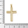 Brass Micro Pave Cubic Zirconia Pendants KK-I712-52G-02-3