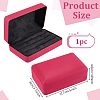 Rectangle PU Leather Ring Organizer Boxes CON-WH0089-240B-2
