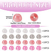 40Pcs 4 Colors Resin UV Reactive Beads RESI-TA0005-69-4