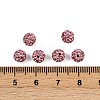 Polymer Clay Rhinestone Beads RB-H284-6MM-Half-223-2