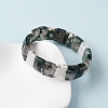 Rectangle Natural Tree Agate Beads Stretch Bracelets for Women Men BJEW-Z149-01C-3