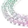 Transparent Glass Beads Strands X-GLAA-E036-07D-5