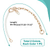 2Pcs 2 Colors ABS Imitation Pearl Bag Chain FIND-WR0004-49-3