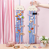 Cloud Wooden Hairpin Hair Clip Hanging Holder Storage Organizer WH-WG78846-05-3