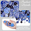 500G 4 Styles Mosaic Tiles Porcelain Cabochons DIY-SP0007-74-5