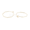 Ion Plating(IP) 316 Stainless Steel Hoop Earrings Findings X-STAS-C029-02G-1