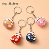 4Pcs PVC Cartoon Lucky Cat Doll Pendant Keychain KEYC-YW0001-10-3