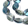 Electroplate Glass Beads Strands EGLA-Q134-02A-B04-3