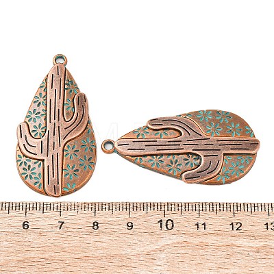 Tibetan Style Alloy Pendants PALLOY-F319-05R-1