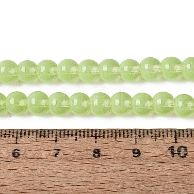 Transparent Glass Imitation Cat Eye Beads Strands GLAA-Q110-01B-09-1