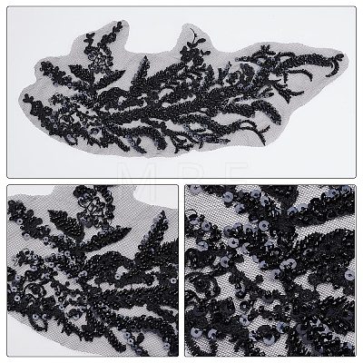 3D Computerized Embroidery Polyester Iron on/Sew on Patches DIY-WH0043-86-1