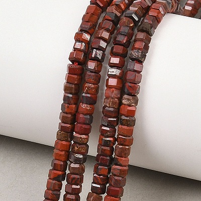 Natural Brecciated Jasper Beads Strands G-G345-C07-2x4mm-1