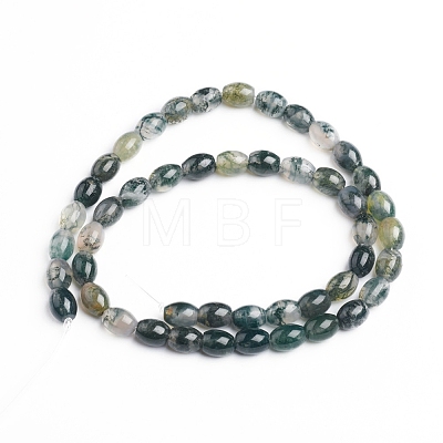 Natural Moss Agate Beads Strands X-G-E560-J01-1