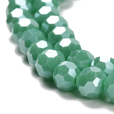 Electroplate Opaque Glass Beads Strands EGLA-A035-P6mm-A13-1