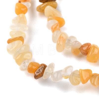 Natural Yellow Aventurine Beads Strands G-G0003-B15-1