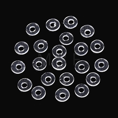 200Pcs Transparent PVC Insulating Gaskets PVC-T006-2.5mm-01-1