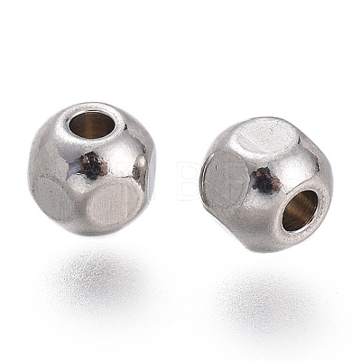 304 Stainless Steel Beads STAS-O130-01C-1