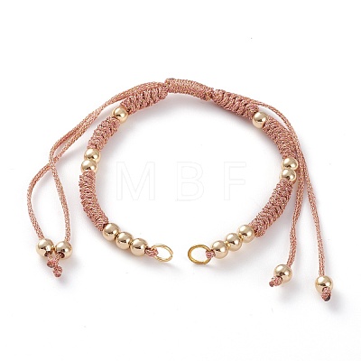 Adjustable Polyester Braided Cord Bracelet Making AJEW-JB00892-08-1