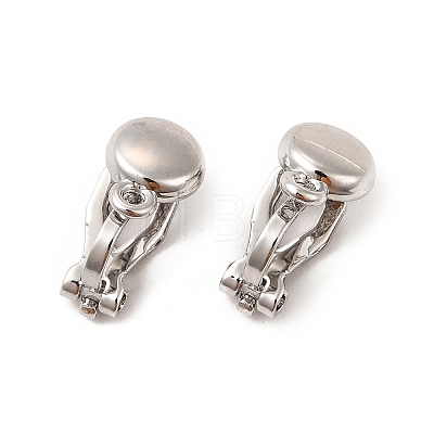 Alloy Clip-on Earring Findings PALLOY-M208-02P-1