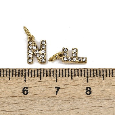 304 Stainless Steel Rhinestone Pendants STAS-B108-03G-1