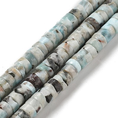 Natural Larimar Beads Strands G-Q024-B03-02-1