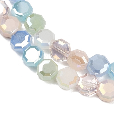 Electroplate Glass Beads Strands EGLA-G039-05A-01-1