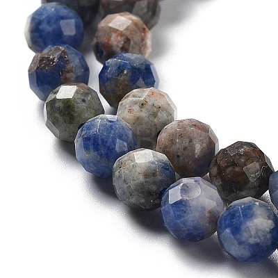 Natural Sodalite Beads Strands G-J400-E09-03-1