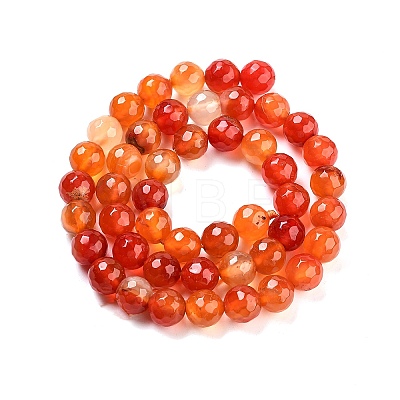 Natural Agate Beads Strands G-G580-8mm-M-1