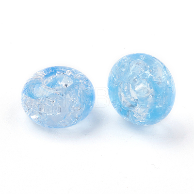 Transparent Crackle Acrylic Beads MACR-E025-30F-1