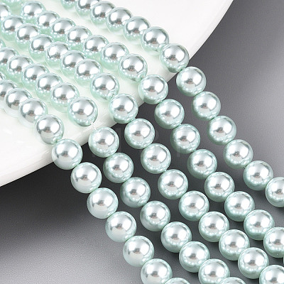 Glass Pearl Beads Strands HY-G002-01C-12-1