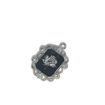 Alloy Enamel Pendants PW-WG6637B-01-1